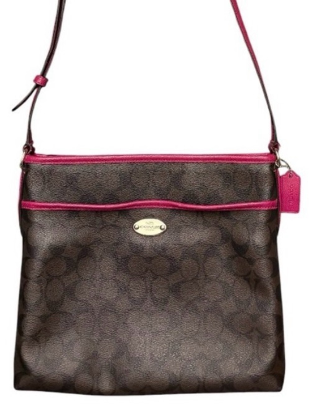 Coach Signature File Crossbody Bag - Picture 16 of 16